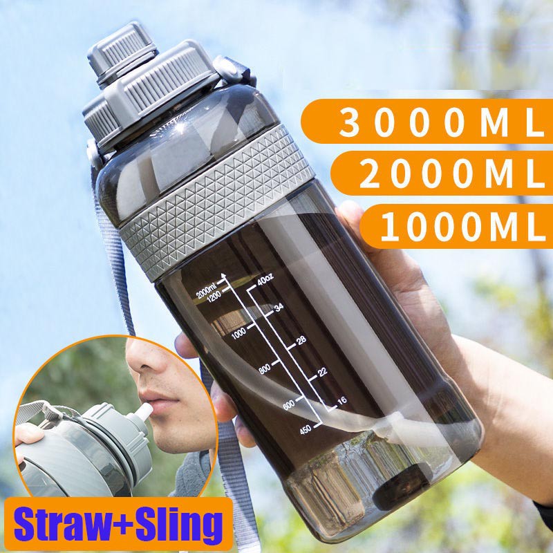 ขวดน้ําแบบพกพาขนาดใหญ่ 1 ลิตร / 2 ลิตร 2000 มล .