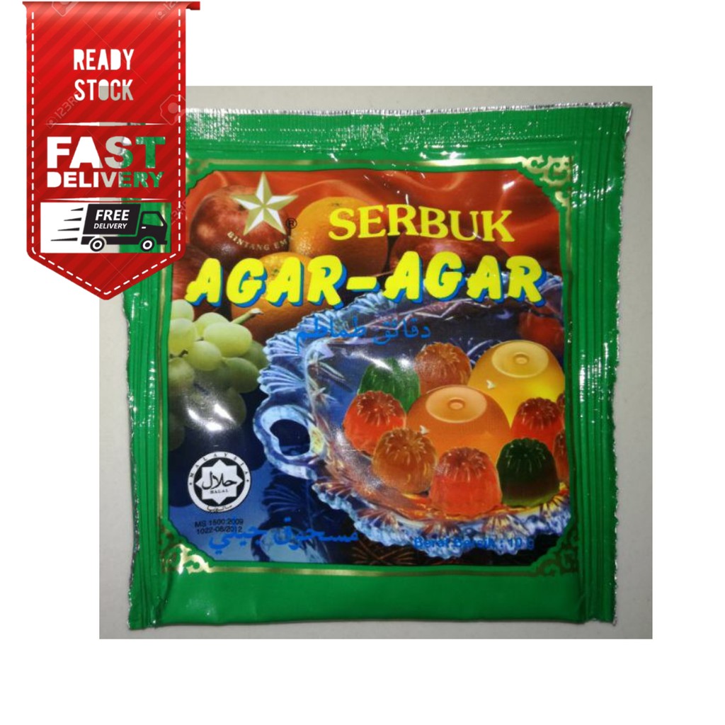 AGAR-AGAR CAP BINTANG EMAS 10G | อาการ์-การ์ | AGAR-AGAR BERKUALITI