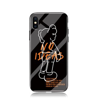 KAWS เคสโทรศัพท์มือถือลายการ์ตูนสําหรับ Iphone 11 13 Pro Max 6S 7 8 Plus X Xs Max 12 mini Pro Tempered Glass Case