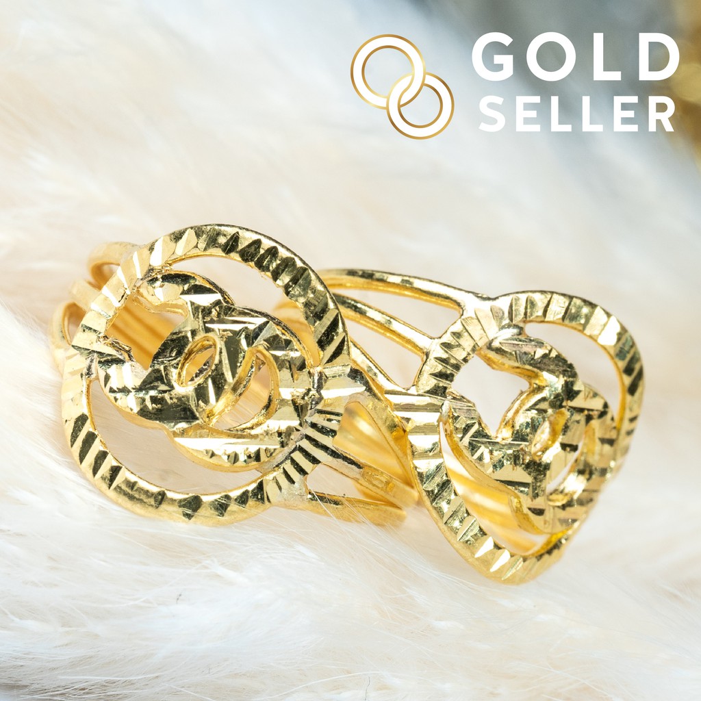 Goldseller แหวนทอง ครึ่งสลึง OC ทองคำแท้ 96.5%