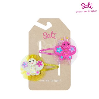 SATI - กิ๊บติดผม - T. BUTTERFLY PINK &amp; YELLOW FCA085