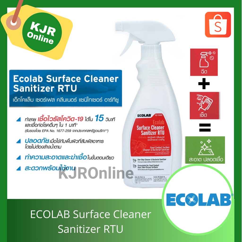ECOLAB Surface Cleaner Sanitizer RTU Shopee Thailand