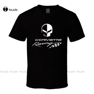 [S-5XL] เสื้อยืด ผ้าฝ้าย พิมพ์ลาย Corvette Racer สีดํา แฟชั่นฤดูร้อน สไตล์คลาสสิก สําหรับผู้ชาย และผู้หญิง