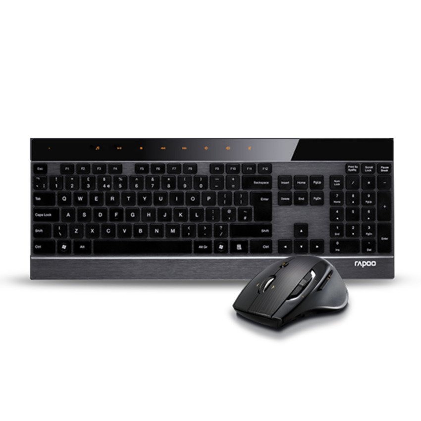 Rapoo Advanced Wireless Mouse  Keyboard 8900P (Black)