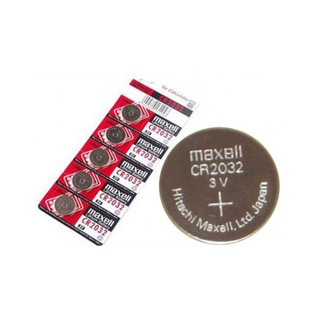 ถ่านกระดุม Maxell CR2032 1 แผง จำนวน 5 ลูก สามารถออกใบกำกับภาษีได้ สินค้ารวมภาษีมูลค่าเพิ่มแล้ว