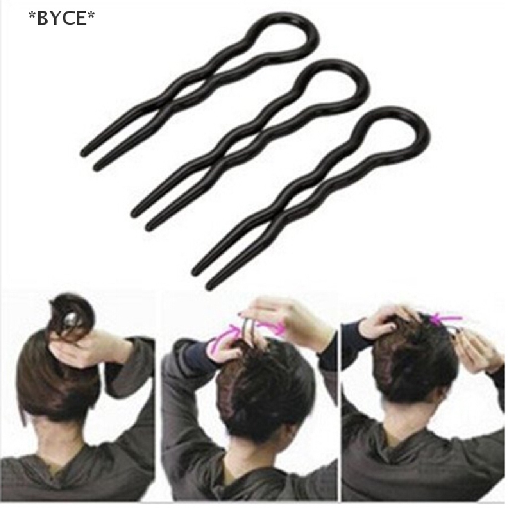 BYCE> Favorite Simple fast Spiral Hair Braid Twist จัดแต่งทรงผมเครื่องมือคลิป pin 3 ชิ้น/1 ชุดใหม่