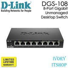 D-Link DGS-108GL 8 Ports Gigabit unmanaged Switch DGS-108GL/ivoryitshop
