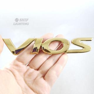 1 x ABS Gold Vios ตัวอักษรโลโก้สำหรับ Toyota