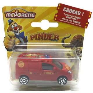 Majorette Pinder Collection - Renault Kangoo II Express - Red Color /scale 1/64 (3 inches) Short Package