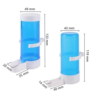 สัตว์เลี้ยงนกเครื่องดื่มอัตโนมัติ Feeder Blue Bird Feeder Bird Cage Parrot Feeding เครื่องมืออัตโนมัติ Feeder ชามและเครื่องดื่ม