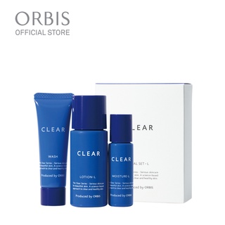 ORBIS Clear TRIAL SET L (สำหรับผิวผสม-ผิวมัน) 3pcs. ออบิส เคลียร์ เซ็ทผลิตภัณฑ์บำรุงผิวหน้าขนาดทดลอง