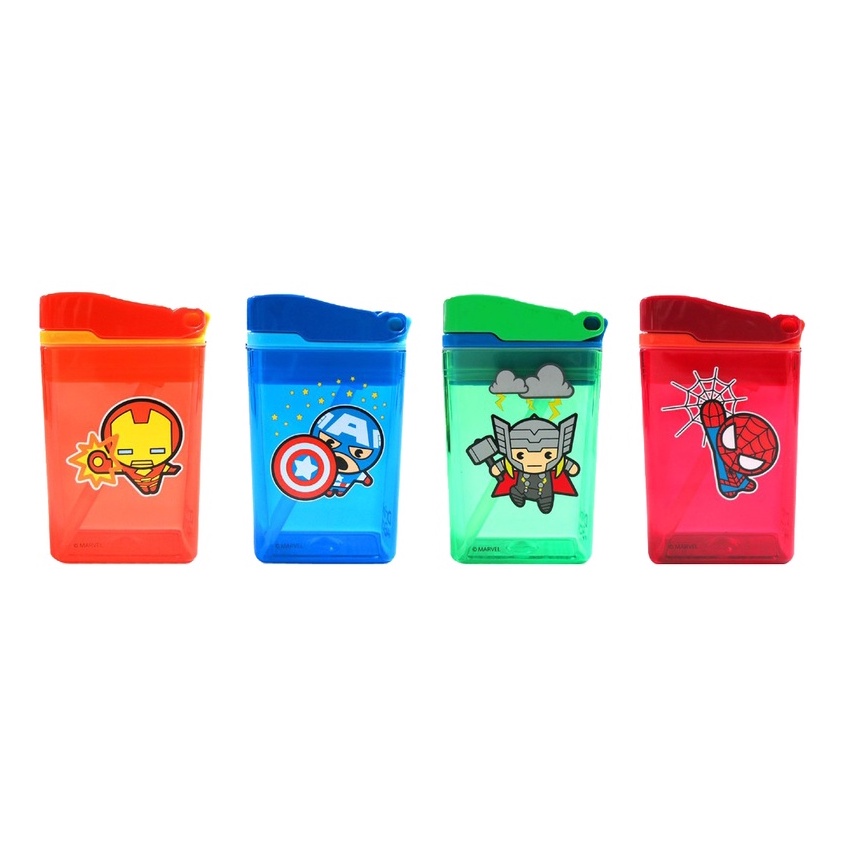 [มีตำหนิรอยข่วน] Drink in the box Gen2 8oz. ลาย Marvel กระติกน้ำเด็ก ไทรทัน กระติกน้ำ กระบอกน้ำเด็ก กระบอกน้ำ