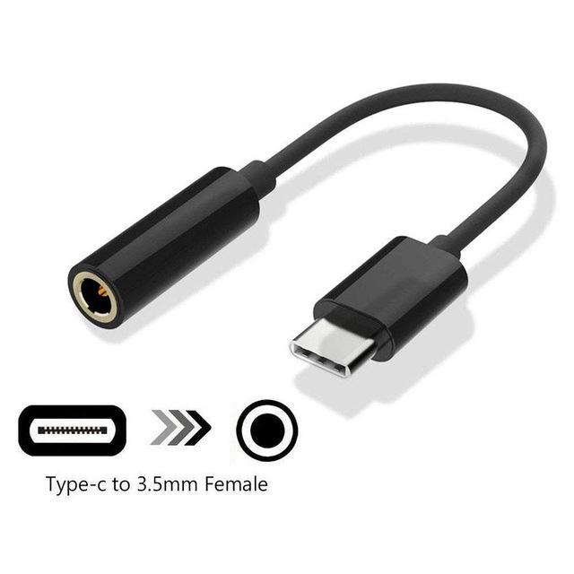 USB Type C to 3.5 mm หูฟัง AUX สายเคเบิ้ลสำหรับ Android