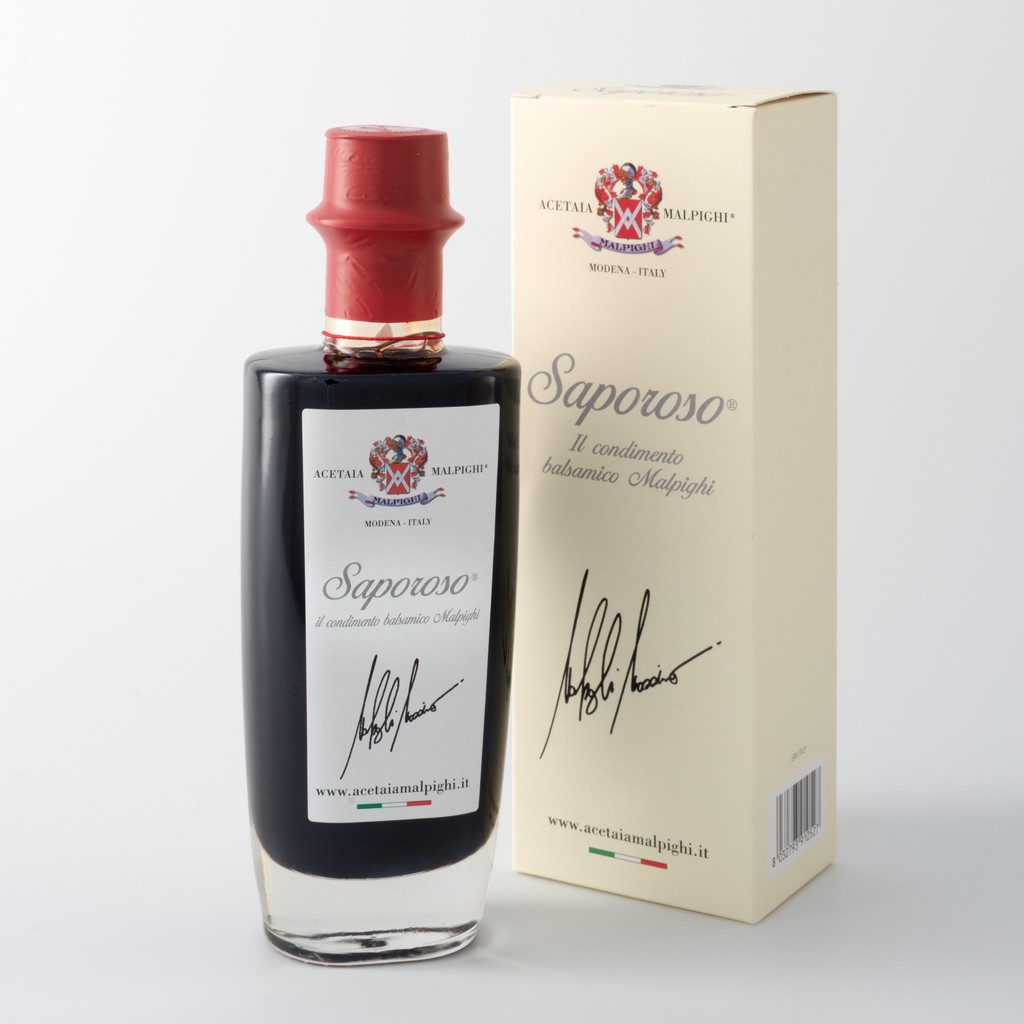 MALPIGHI - BALSAMIC VINEGAR SAPOROSO (6 YEARS) 200ML ซัปโปโร บัลซามิก (น้ำส้มสายชูหมักจากน้ำองุ่นแดง)