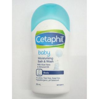 Cetaphil Baby Moisturising Bath &amp; Wash เบบี้ มอยเจอร์  50 ml (y2523)