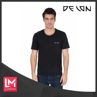 DELON เสื้อยืดคอกลม AT53039  - สีดำELON เสื้อยืดคอกลม AT53039  - สีดำ