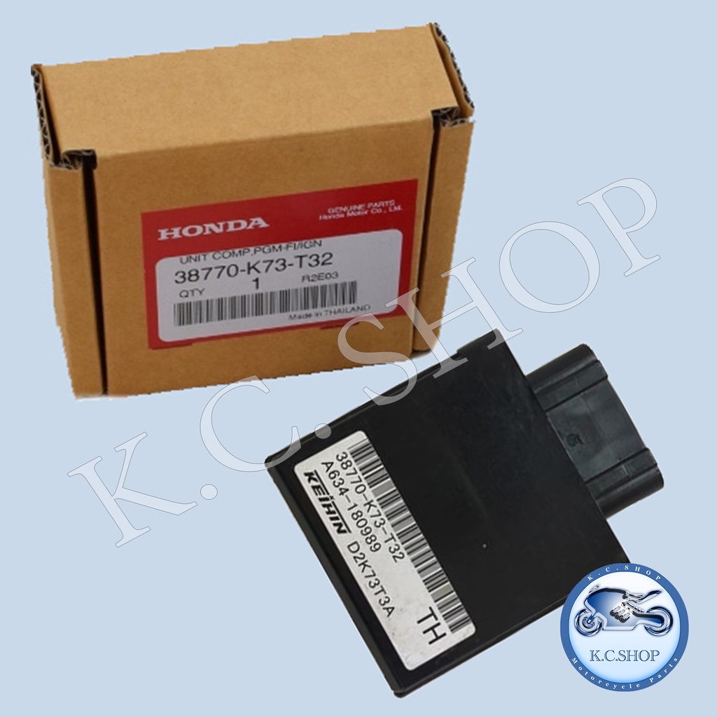 กล่องCDI กล่องหัวฉีด กล่องECU ECM PGM-FI UNIT WAVE125iปลาวาฬ แท้ศูนย์ HONDA 100% 38770-K73-T32 เวฟ12