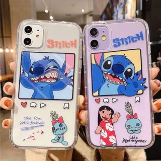 พร้อมส่ง เคสใสกันกระแทกสติชสีเหลี่ยม