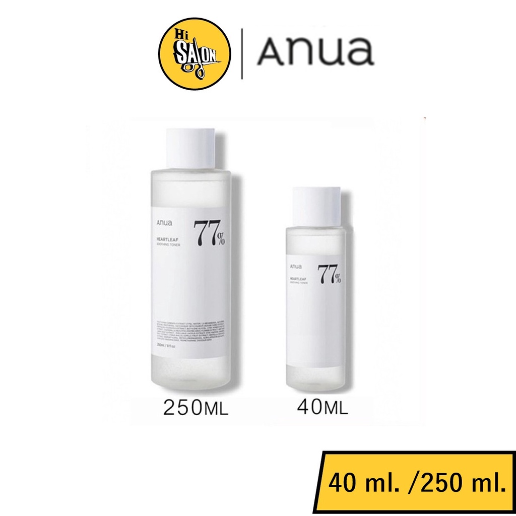 (แท้ / ฉลากไทย) Anua heartleaf 77% soothing toner โทนเนอร์พี่จุน 40 มล. / 250 มล.
