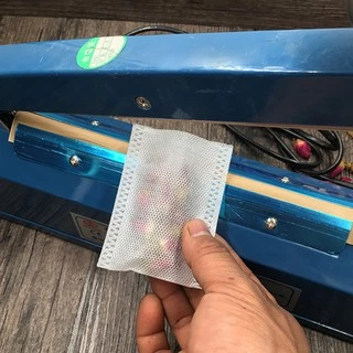 (แพ็ค 100 ใบ) ถุงชา Non-woven ซีลสามด้าน #P1077 ถุงกรองชา บรรจุสมุนไพร ซองชาสปันบอนด์