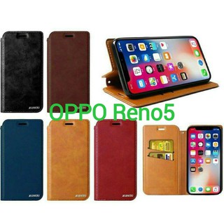 OPPO Reno5 5G/Reno5 4G(พร้อมส่งในไทย)Xunduเคสฝาพับ แบบแม่เหล็กเปิดปิด เก็บนามบัตรได้