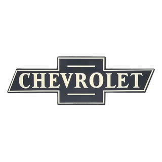 ป้ายสังกะสีวินเทจ Chevrolet (ปั๊มนูน)