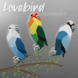 ☀️ตัวรีดติดเสื้อ☀️ ชุดเลิฟเบิร์ด Lovebird set iron on patch [ รูปสินค้าจริง100% งานไทย!! โรงงานผลิตเอง ]