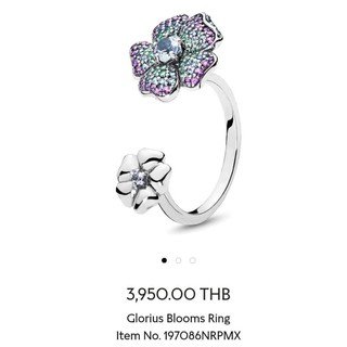 Pandora Glorius Blooms Ring Sz.52