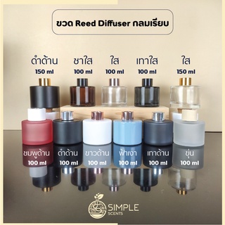 ขวด Reed Diffuser กลมเรียบ 100 &amp; 150 ml