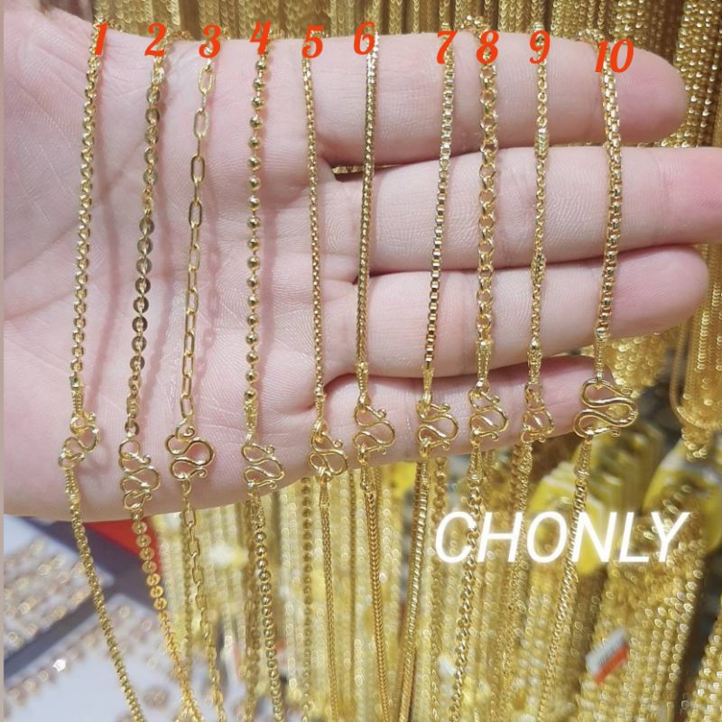 สร้อยคอทองไมครอนเด็กขนาด1สลึง งานเหมือนแท้คุณภาพเกินราคา