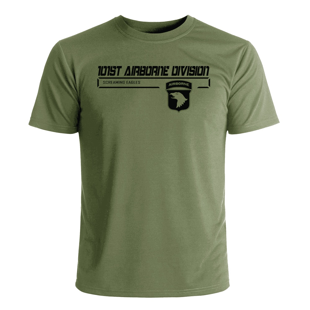 การปรับแต่งส่วนบุคคล 101St Airborne Division Subdued เสื้อยืดลําลองเสื้อยืด Mans Summer Explosion