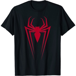 ROUNDคอลูกเรือNeckเสื้อยืด พิมพ์ลายกราฟิก Marvel Spider-Man Icon สําหรับผู้ใหญ่-4XL