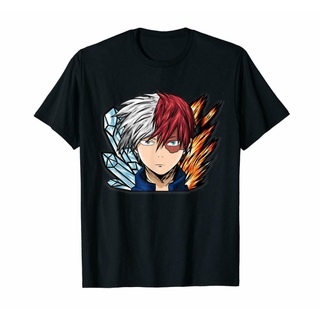 ขายดี!กระหน่ํา เสื้อยืดคลาสสิก พิมพ์ลายอนิเมะ Ultra Potrait Of Shoto Todoroki S-6 JNpgna81GKaofe21 สีดําS-5XL