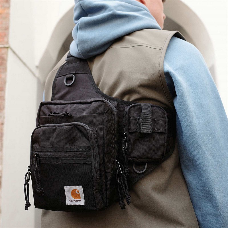 Carhartt กระเป๋าคาดอก กระเป๋าสะพายไหล่ กระเป๋าเมสเซนเจอร์ สไตล์ลําลอง สําหรับผู้ชาย