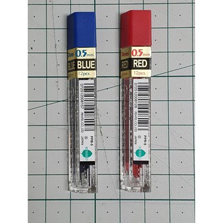 ไส้ดินสอกด สีแดง สีน้ำเงิน เพนเทล Pencil Refill