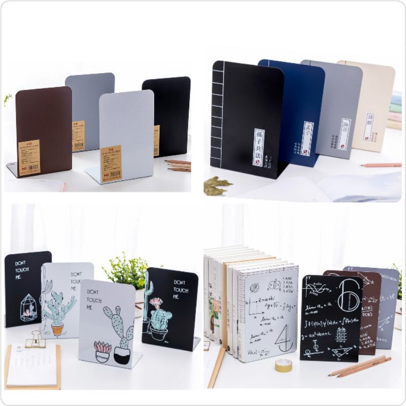 [ราคา 1 คู่ ] ฉากกั้นหนังสือ ที่คั่นหนังสือ จัดระเบียบ