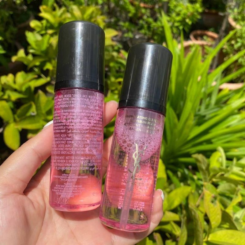 ysl illuminating cleanser water in foam