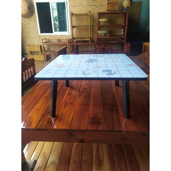 โต๊ะญี่ปุ่น เกรดส่งออก ขนาด 60x60x30 ซ.ม. เคลือบ กันรอย กันน้ำได้