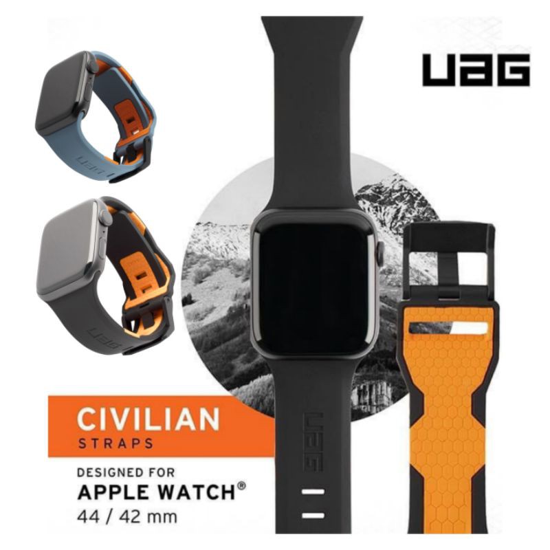 New!! สายซิลิโคน สีทูโทน Civilian Straps Apple Watch 42/44mm Uag เทียบแท้