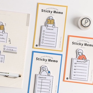 Sticky memo infeel me โพสอิท weekly plan, to do list, day’s plan, checklist