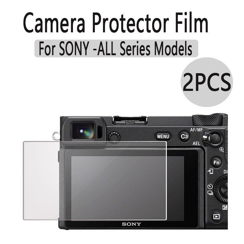 2PCS ฟิล์มกระจกนิรภัยสําหรับ SONY A73 A1 A7M4 A7R4 A6400 A6100 A6600 HX90V WX500 HX400 HX300 W350 WX