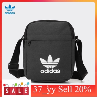 ️️37_yy [ของแท้ 100%] Adidas clover กระเป๋า messenger คู่เล็กกระเป๋ามินิกระเป๋า กระเป๋าสะพายข้างใส่โทรศัพท์ กระเป๋าคาดอก