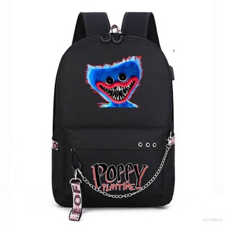 Poppy playtime men backpack huggy wuggy student school bag unisex nylon large capacity outdoor gift