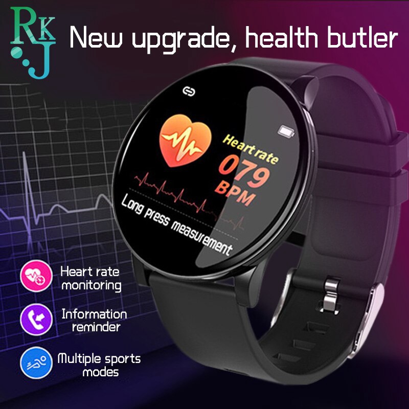 W8 Smart Watch อัตราการเต้นหัวใจความดันโลหิตออกซิเจนตรวจสอบติดตามการออกกำลังกาย Pedometer นาฬิกาสปอร์ต