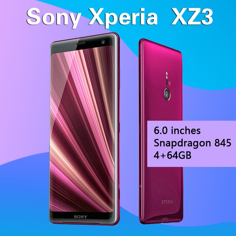 Sony Xperia XZ3 Android โมเดลรุ่นญี่ปุ่น 4G LTE 6.0 "Eight Core 4G RAM 64GB ROM 19MP & 13MP สําหรับโ