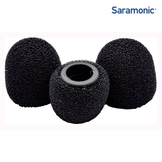 Saramonic SR-U9-WS3 เป็น Foam Windscreens  3 ชิ้น ต่อ 1 pack แบบสวมคลุมหัวไมค์สำหรับ ไมโครโฟนแบบสายหนีบปกเสื้อ