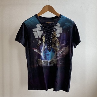 Vintage Lace up Star Wars Graphic Tee เสื้อยืดวินเทจ