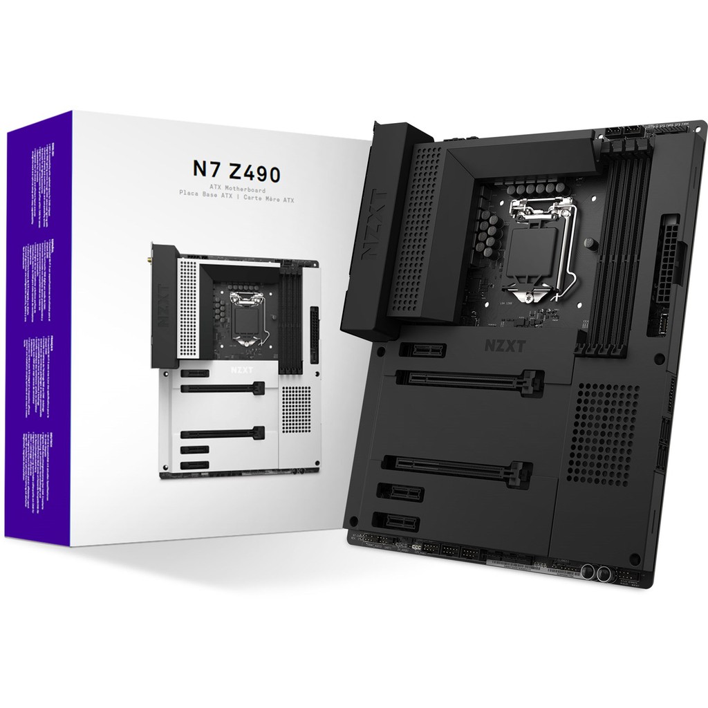 ของใหม่ มือ 1 ประกันถึง 01/2024 NZXT MAINBOARD INTEL N7 Z490 BLACK สีดำ