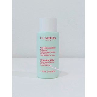 โลชั่นเช็ดหน้า Clarins Cleansing Milk with Alpine Herb 100 ml