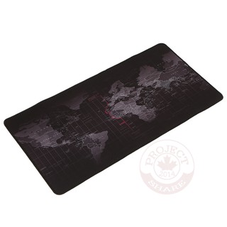 แผ่นรองเมาส์มาตรฐาน รุ่น Large Size World Map 800*300*25 มม. (สีดำ)